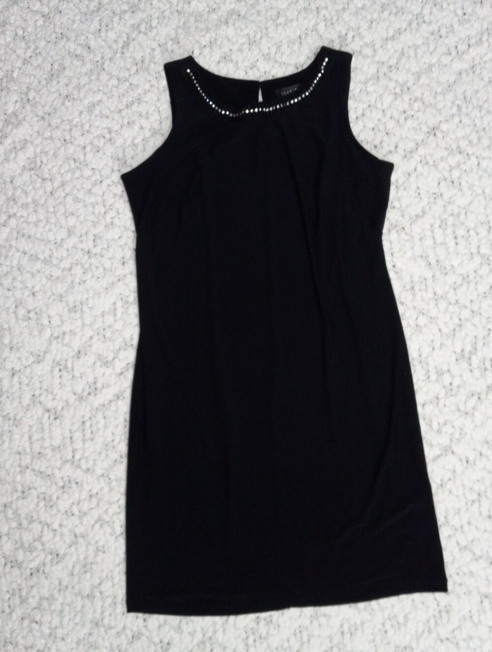 Scarlett Black Sleeveless Jewel-Neck Sheath Dress Size 14